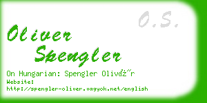 oliver spengler business card